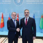 Hakan Fidan Ceyhun Bayramovu qarşıladı